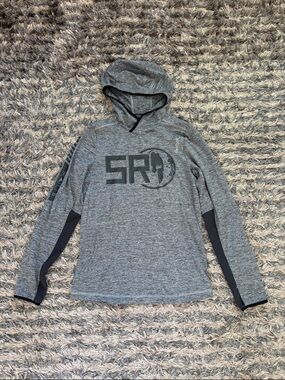 Reebok Gray Hooded Long-Sleeve Pullover Limited Design XS